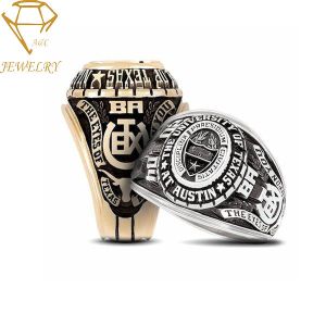 Women'S High School 925 Silver Customized Class Rings