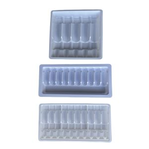 China PET packaging tray customization medicine water injection ampoule tray customization on sale