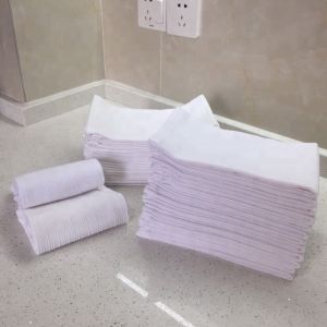 100% Cotton 44g/Pc White Face Towels