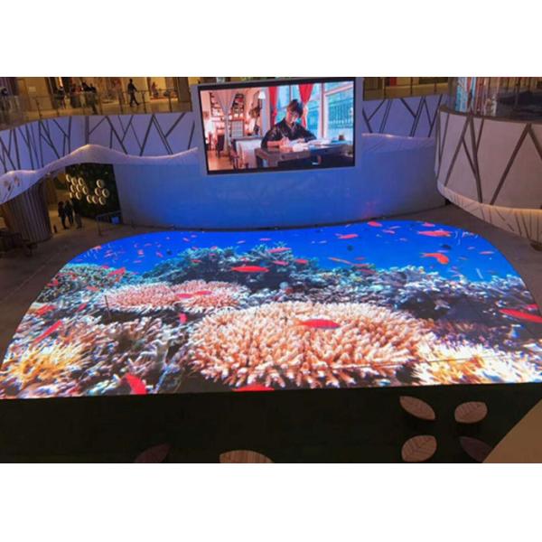 Full Color Dance Floor Led Display , P5.95 Rental Panel 500 x 500 mm