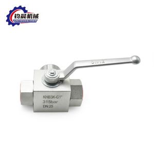 High Pressure Carbon Steel KHB3K-G1" 315bar Manual Hydraulic Ball Valve