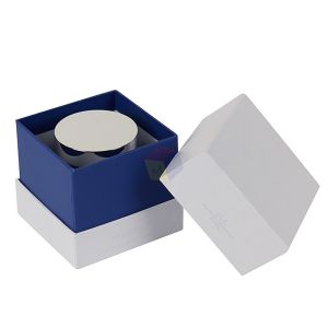 White Customized Skincare Box Packaging Rigid Cardboard With Foam Tray