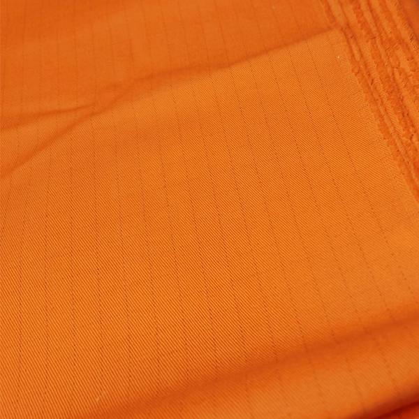 Antistatic Orange Flame Resistant Cotton Fabric For Suit anti alkali