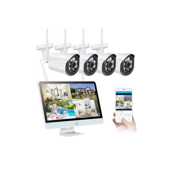 720P 4 channels WiFi CCTV Camera Kit 30 Meters IR Range Real Time Remote