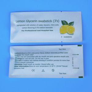 Foam TOC CHG Swabsticks Individual Packaging White Medical Swab