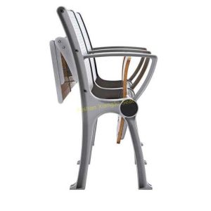 Plywood Metal University College Classroom Furniture / Foldable School Desk And