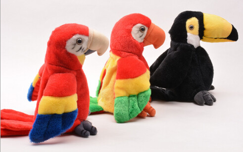 Buy Educational Interactive Talking Plush Toys Musical Parrot For Festival at wholesale prices