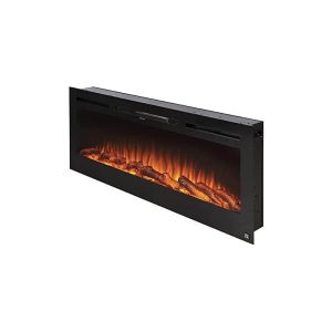 Quality Electric 1500w 50&quot; Decorative 15 Colors Flame Wall Mounted Recessed LED Fireplaces Heater for sale