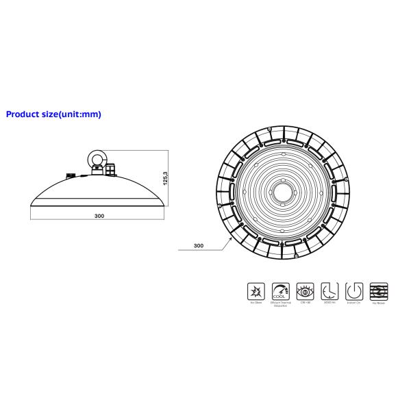 Led High Bay Light For Food Industrial Commercial Led High Bay Lighting Led High Bay Warehouse Lighting Fixture