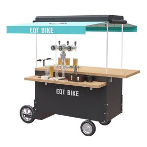 Anti Fouling Beverage Vending 1.2M Beer Bike Cart