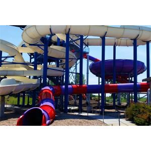 Water Park Swimming Pool Fiberglass Aqua Spiral Tube Slide