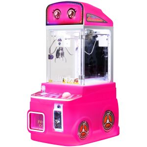 Pink New Mini Fire Truck Toy Automatic Vending Machine Coin-operated Fun Doll