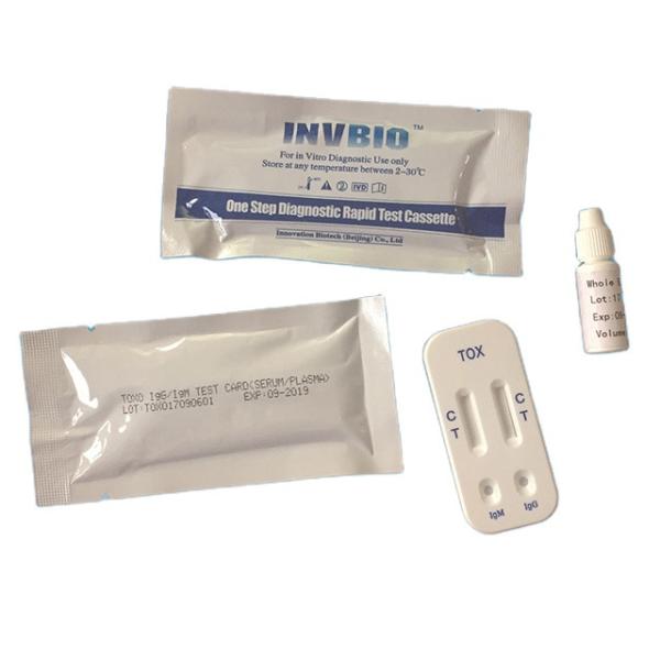 Buy Whole Blood IgG IgM Toxoplasma Test Kit Card Rapid Diagnostic at wholesale prices