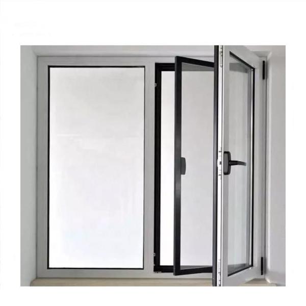 Buy Double Glazed Commercial Aluminum Frame Windows Tempered Glass Swing at wholesale prices