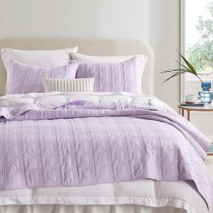 China 3-Piece 100% Cotton Quilt Set in Geometric Pattern, Cozy Lightweight Bedspread Coverlet Set on sale