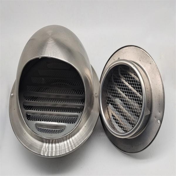 Seamless Stainless Steel Pipe Wall Vent Round Covers 1 Inch 321 Stainless Steel Vent Ventilation Grill