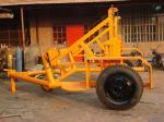 3T - 10T Heavy Duty Suspension Cable Drum Reel Carrier Trailer / Underground