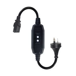 AU Plug to IEC C13 Power Cord with RCD 10A 240V