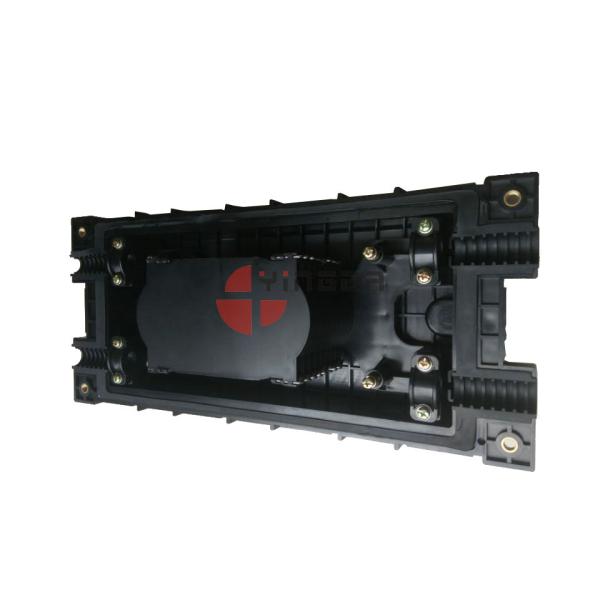 2 In 2 Out Fiber Optic Splice Closure 96 Cores Fusion Buckle Type ABS Material