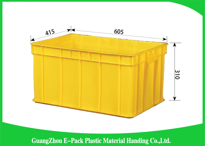 Warehouse Plastic Stackable Containers Big Capacity Space Saving Foldable