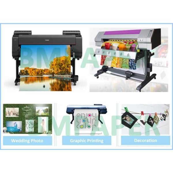 300g Inkjet Glossy Couche Paper Roll For Graphic Printing Wide Format 42'' x 50m 300g Inkjet Glossy Couche Paper Roll For Graphic Printing Wide Format 42'' x 50m