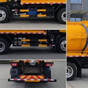 8.1m3 8100L 14tons Sewage Suction Truck Diesel Operated ZBJ5140GXW6BHQ