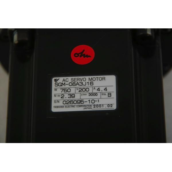 New and Original Yaskawa AC SERVO MOTOR 750W 200V SGM-08A3J16 Industrial Servo