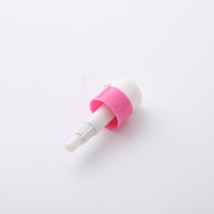 Durable Customized Pink Lotion Pump / Ribbed Foaming Hand Soap Pump