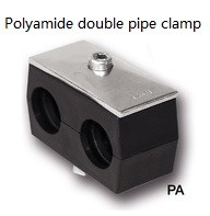 Hydraulic Polyamide pipe clamps designed to German standard DIN 3015, for pipe with O.D 6 mm to 508 mm