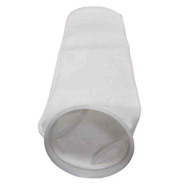 2 Size Energy Mining Polyester Felt Liquid Filter Bags 0.5 Micron Polypropylene Ring