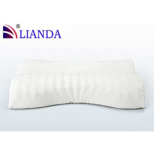 Luxury Memory Foam Pillows White Velour , Memory Foam Bed Pillow CE / SGS