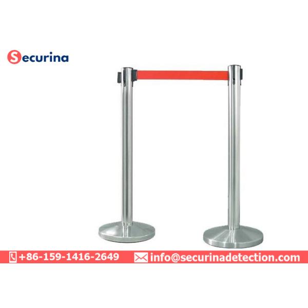 Buy Stainless Steel Security Bollards Outdoor Metal Queue Way Retractable Safety Barriers at wholesale prices