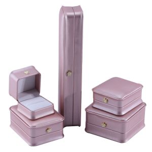 Luxury Gold Crown Design PU Leather Jewelry Package Box for Bracelet Necklace