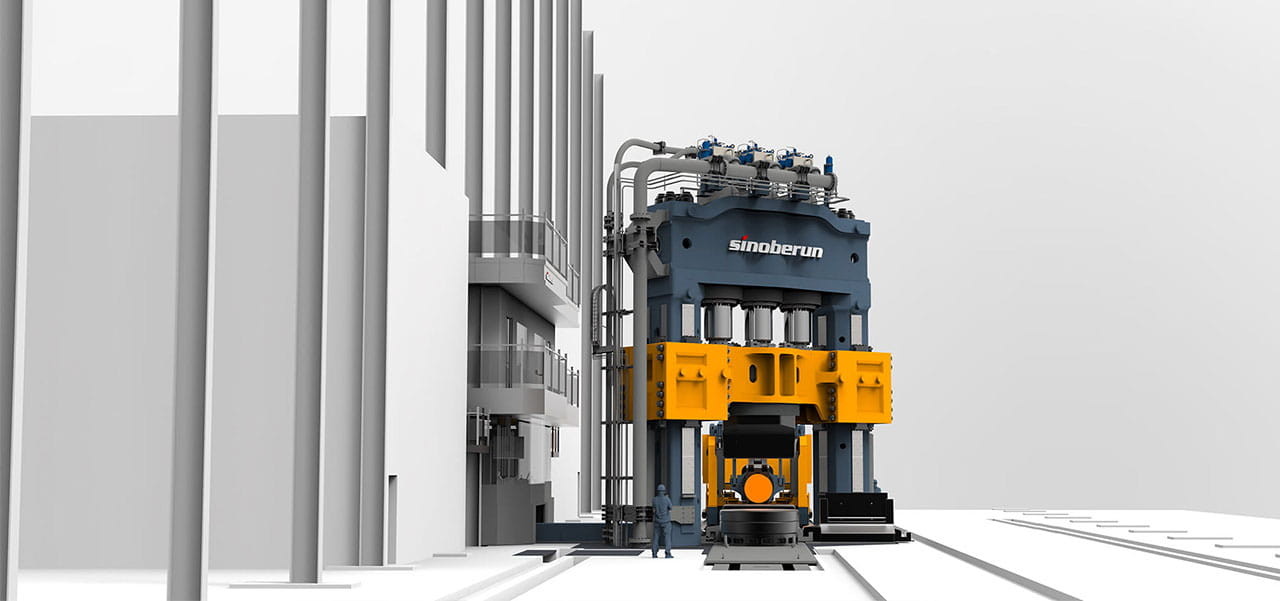 Quality Electrical Control System Hydraulic Forging Press 2 Column Push Down Fully Hydraulic Open Die Forging Press for sale
