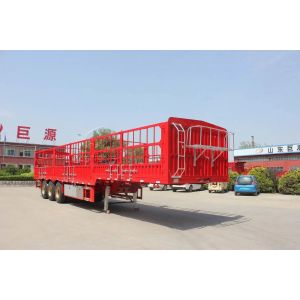 Steel Semi Truck Trailer for Heavy-Duty Animal Vegetable Bulk Cargo Transporting