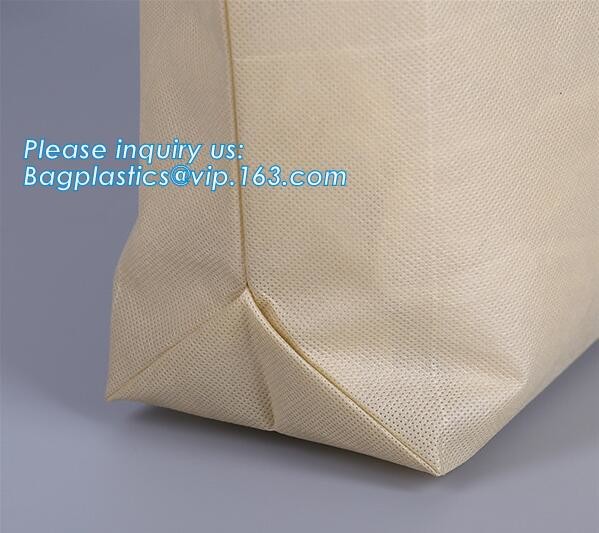 wholesale fashion 38*42*10cm 80gsm 100% pp non woven bag with handle, gusset and bottom, Promotional Cheap Customized Fo