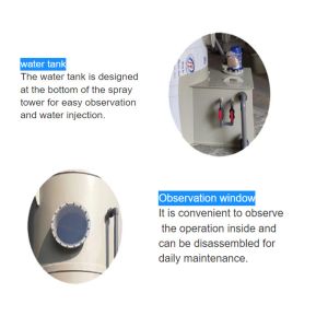 Customized Gas Purification Baffle Spray Scrubber Tower for Air Pollution