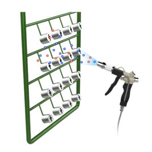 Quality AC High Voltage Ionizing Air Gun Spray Gun For Film , Injection Molding Industry for sale