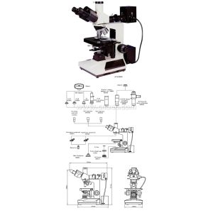600X Plan LWD Industry Trinocular Metallurgical Optical Microscope A13.0203