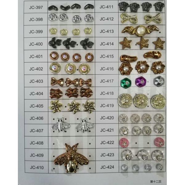 2020 hot designs pearl color plastic screw rivets for shoes ,bag decoration