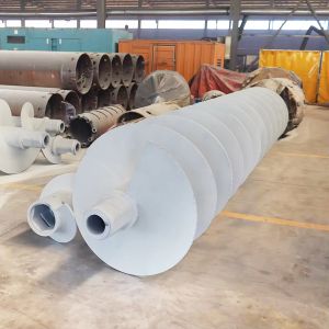 Custom stainless steel screw conveyor with helical shaft and blades Suitable for
