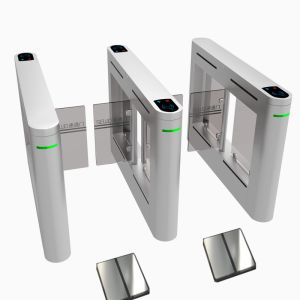Pedestrian Swing Gate ESD Turnstiles RS232/485 Communication Turnstile Biometric