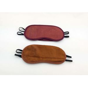 Novelty Promotion Custom Travel Sleeping Genuine Leather Eye Mask