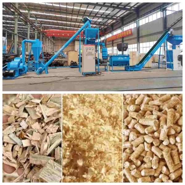 Buy Complete 1~5T/H Biomass Sawdust Wood Pellet Production Line For Heating at wholesale prices