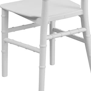 White PP Plastic Chiavari Wedding Chairs Stackable