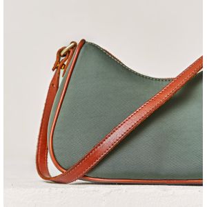 Zipper Closure Small Underarm Bag PU One Strap Leather Bag