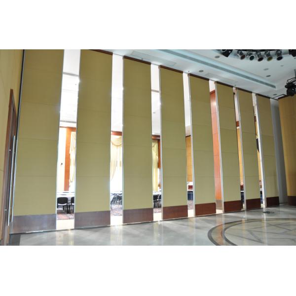 Shopping Hall Mall Frameless Sliding Folding Glass Partition Doors With Dupont Roller