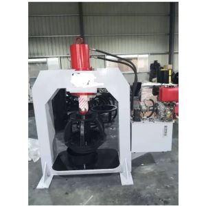 TP160 Placed On Van With Diesel Engine Mobile Solid Tire Press Machine