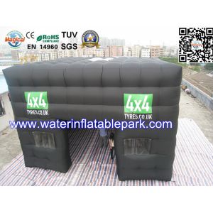 Custom Inflatable Advertising Tent , Black Inflatable Photo Booth Tent