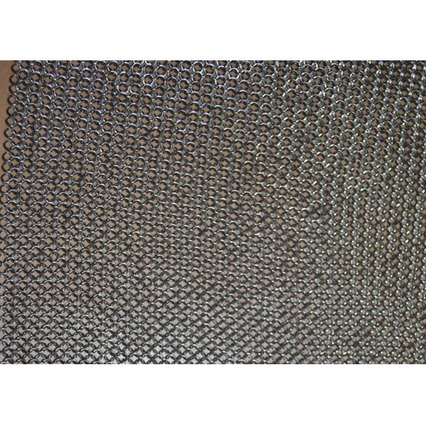 3.81mm Ring Dia 304L Stainless Steel Chainmail Scrubber Welded Length Customized